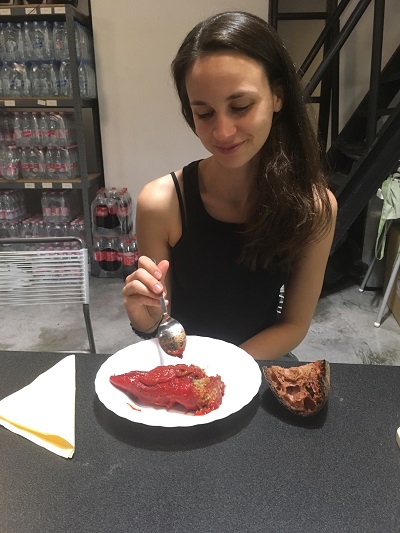 Sült, vegán töltött kápia paprika (Törőcsik Franciska)